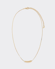 Stainless Steel Short Necklace with Tube Pendant