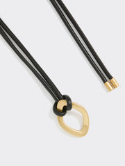 Faux Leather Cord Belt