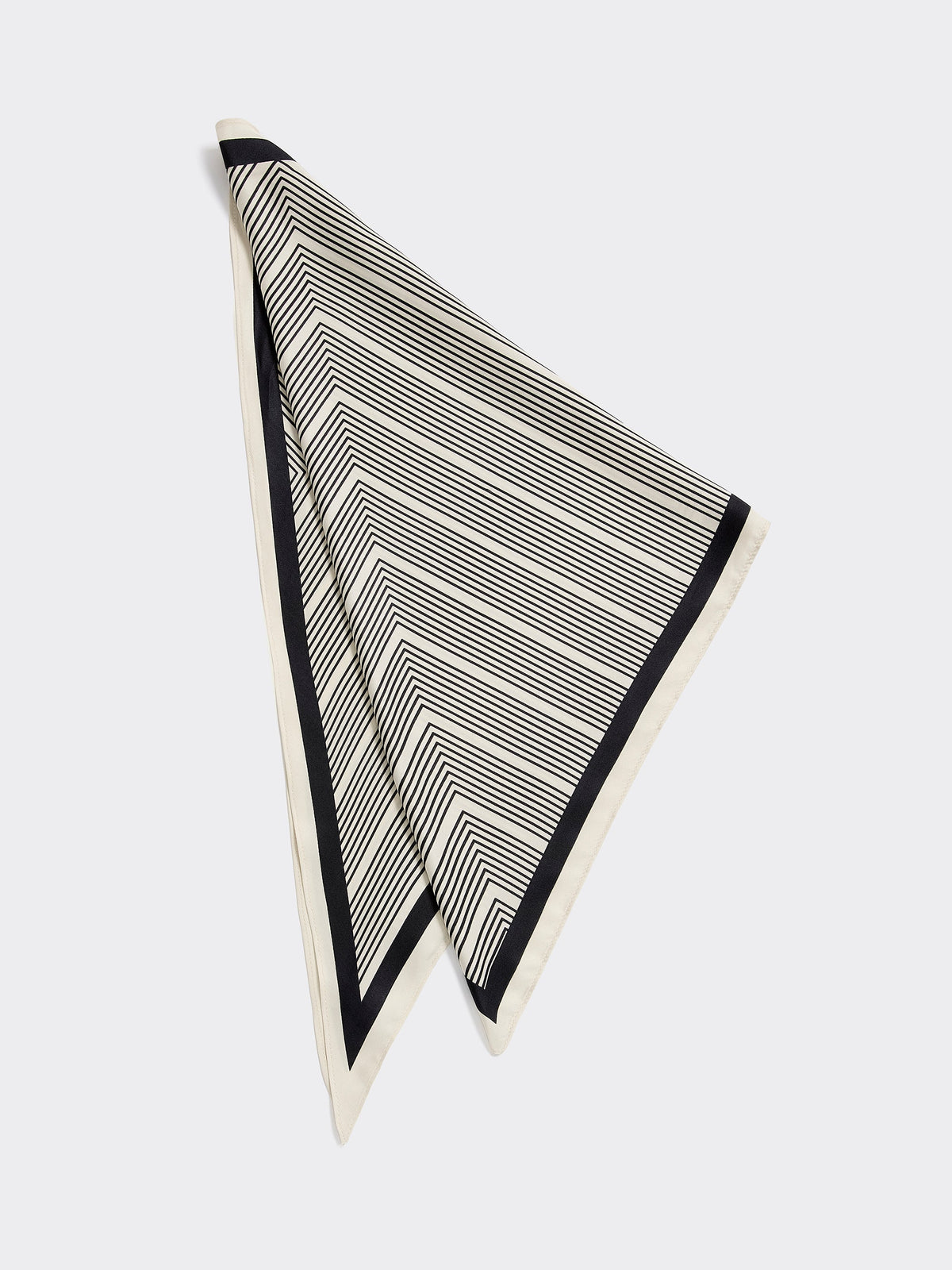 Diamond-Shaped Scarf with Geometric Pattern