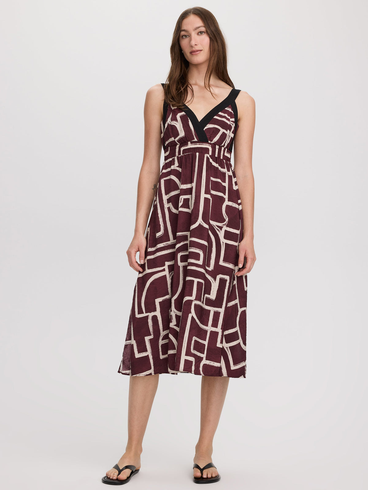 Sleeveless Sweetheart Midi Dress