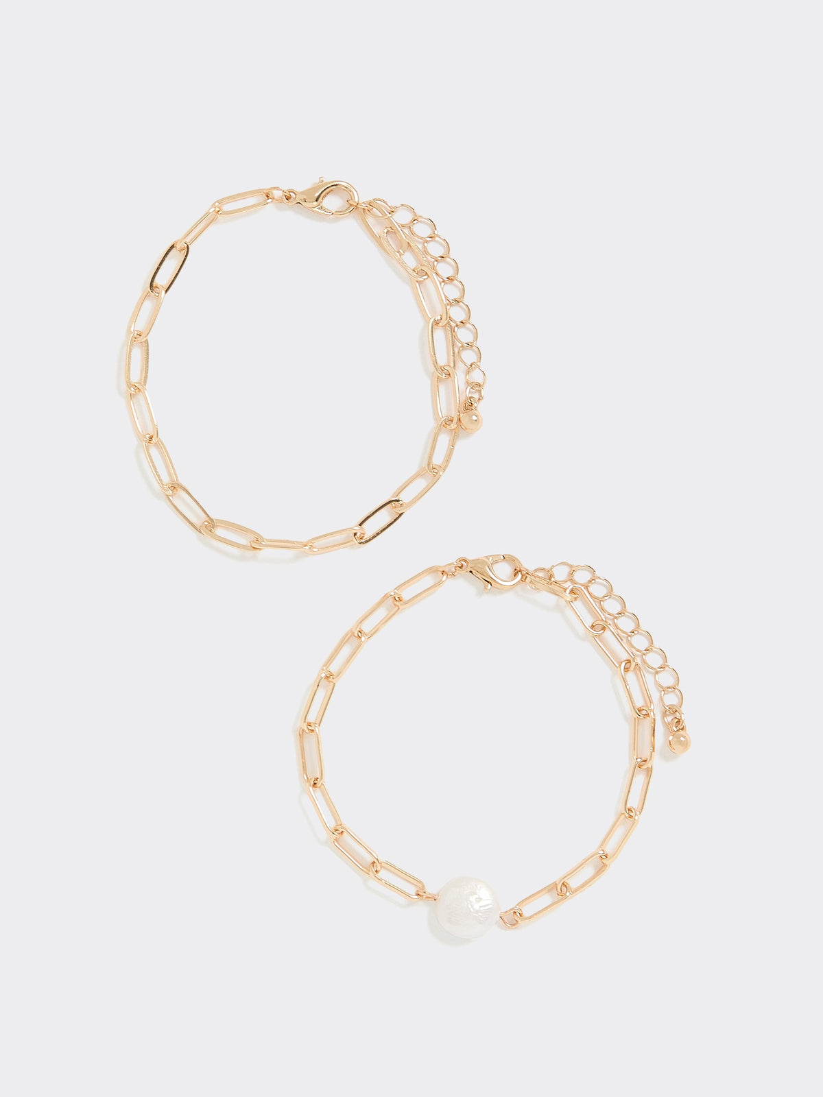 Two-Chain Bracelet with Freshwater Pearls