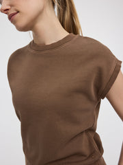 Extended-Sleeve Crew-Neck T-Shirt- Hyba