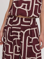Wide-Leg High-Rise Pull-On Pant