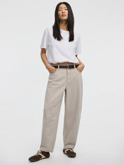 High-Rise Barrel Jeans