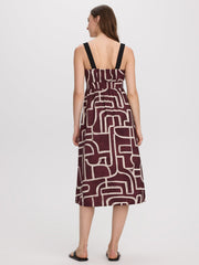Sleeveless Sweetheart Midi Dress