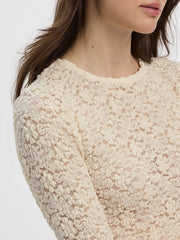 Long-Sleeve Lace Top
