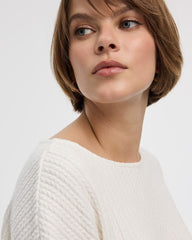 Long-Sleeve Boat-Neck Top