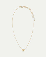 Short Necklace with Bubble Heart Pendant