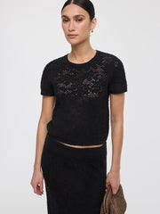 Short-Sleeve Crew-Neck Pullover