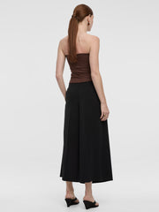 Cropped Wide-Leg High-Rise Pant