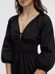 V-Neck Mini Dress