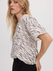 Crew-Neck T-Shirt Blouse