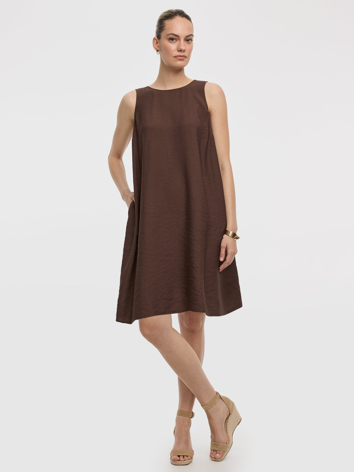 Sleeveless Swing Dress