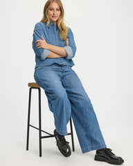 Wide-Leg High-Rise Jean - Curvy Fit