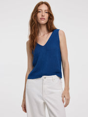 V-Neck Ribbed Tank