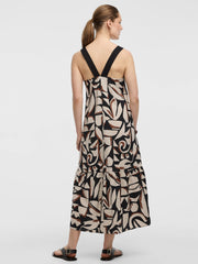 Sleeveless Maxi Dress with Contrast Straps