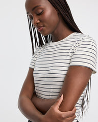 Super Soft Crew-Neck Striped T-Shirt - R Essentials