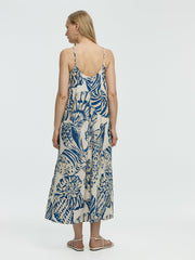 Sleeveless Square-Neck Maxi Dress