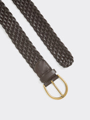 Braided Faux Leather Belt