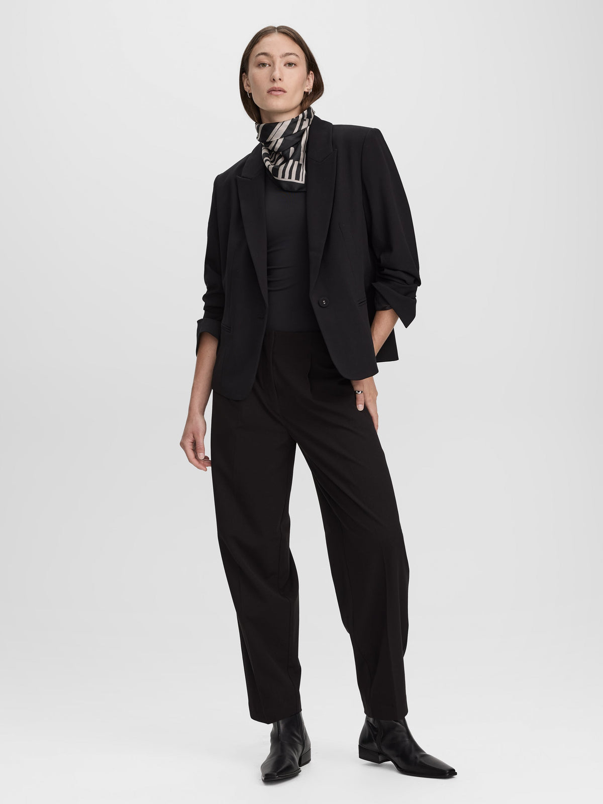 Mid-Rise Barrel Pants - The Timeless