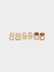 Hoop Earrings - 3 Pairs