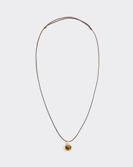 Short Cord Necklace with Tiger Eye