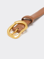 Skinny Belt with Organic Buckle