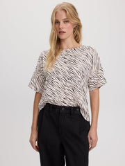 Crew-Neck T-Shirt Blouse
