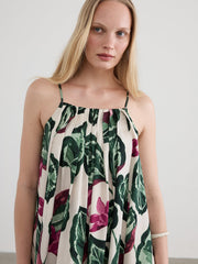 Sleeveless Square-Neck Maxi Dress