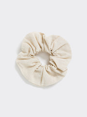 Linen-Blend Scrunchie