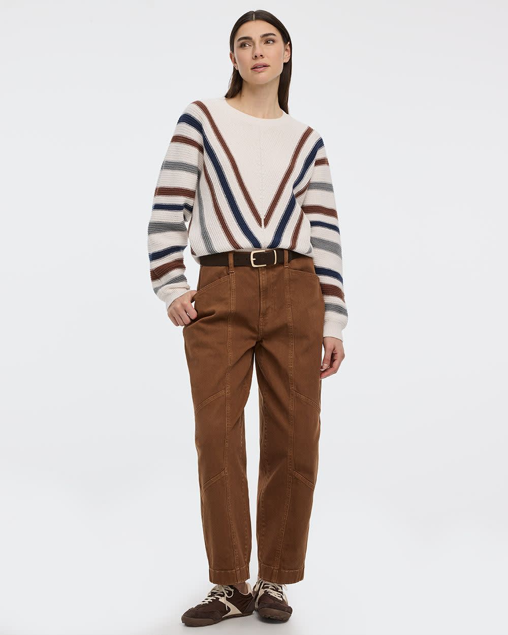 High-Rise Barrel Utility Pant