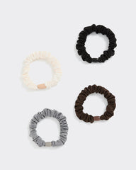 Solid Scrunchies - Set of 4