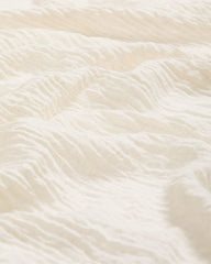 Crinkled Scarf with Raw Edges
