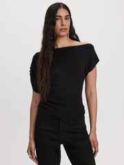 Short-Sleeve Off-the-Shoulder Top