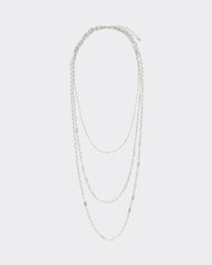 Long Necklace with Paperclip Chains