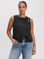 Sleeveless Wrap Top