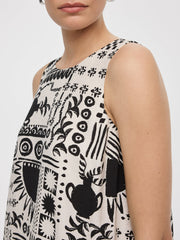 Sleeveless Swing Dress