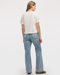 Flare-Leg Mid-Rise Jean