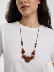 Long Cord Necklace with Beads