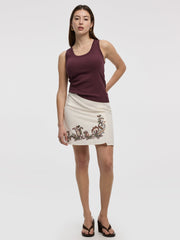 Mini Skirt with Embroideries