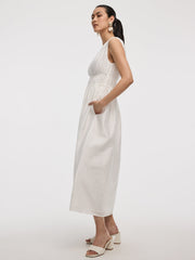 Sleeveless V-Neck Maxi Dress