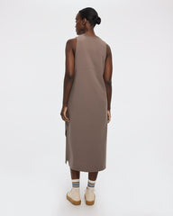 Sleeveless Textured Midi Dress - Hyba