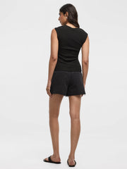 Ribbed Henley T-Shirt